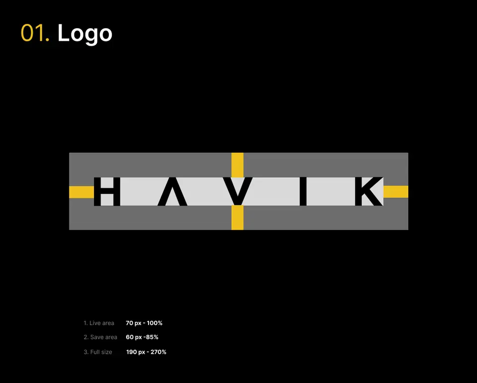 Havik design system: screen 1