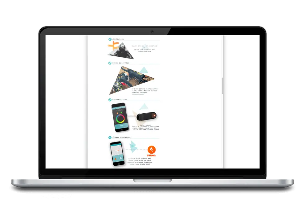 EYECO smart goggle device branding, image 3 of 3