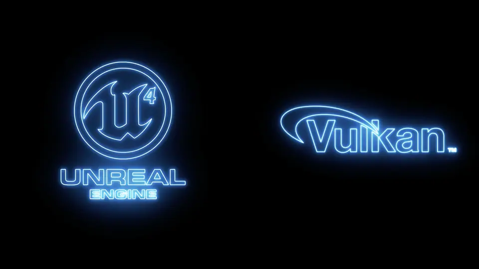 Qualcomm Foundation video title card: Unreal Engine and Vulkan