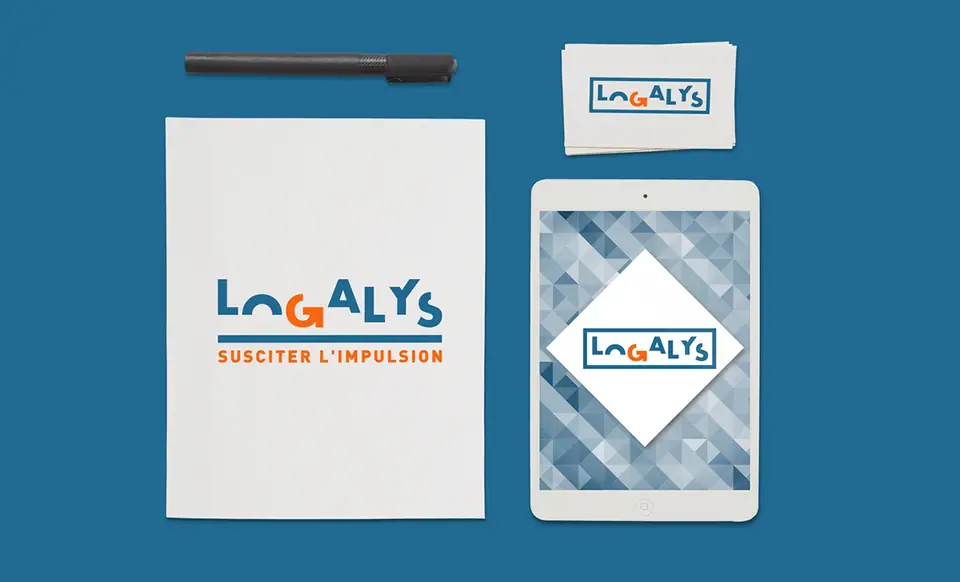 Logalys logo and stationery