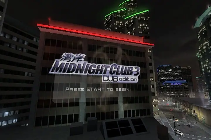 Midnight Club 3 DUB Edition start screen