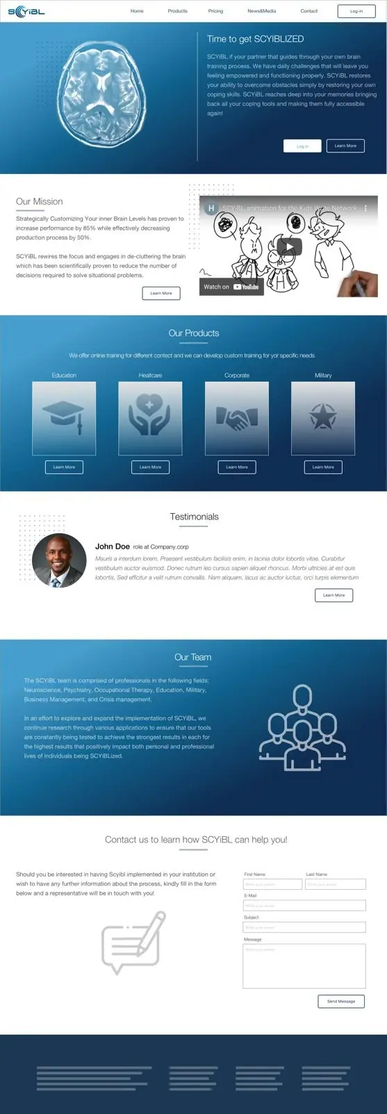 SCYIBL home screen