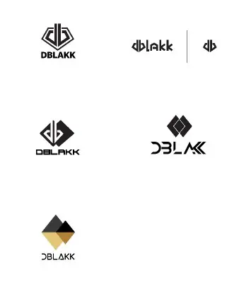DBlakk logo variations