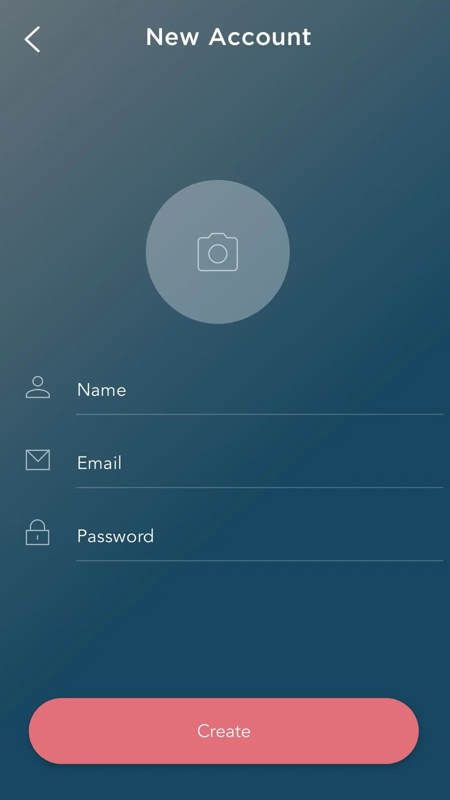 Matchoo sign-up screen