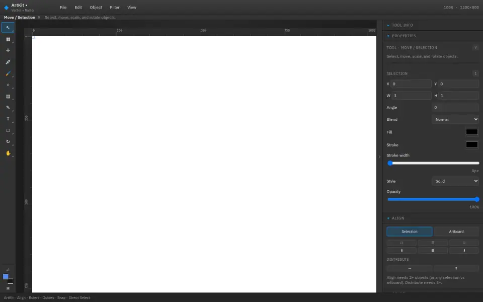 ArtKit editor with layers and artboards