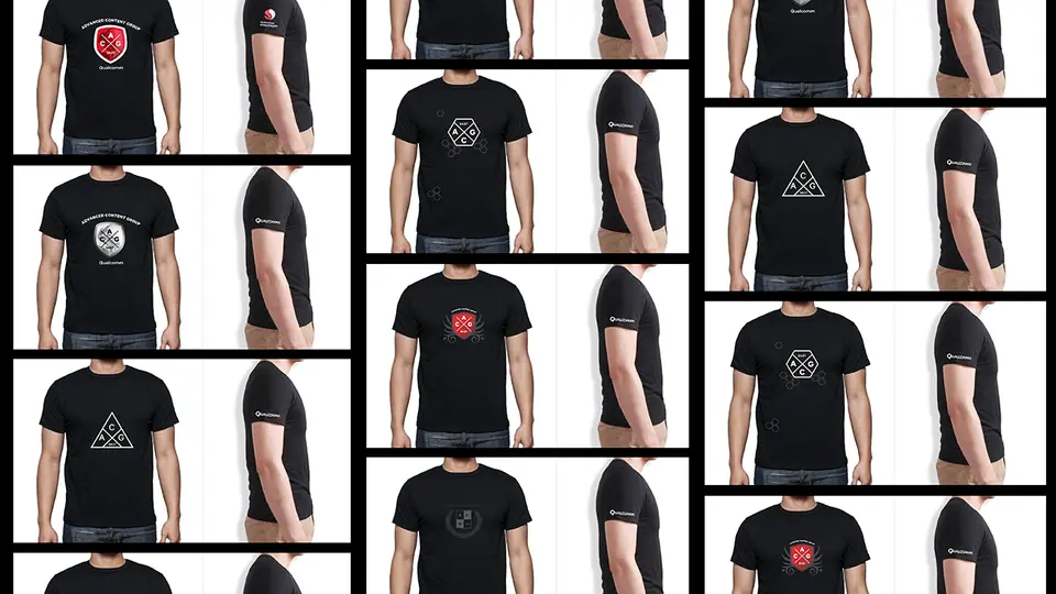 Qualcomm logotype studies and merchandise, image 1 of 3